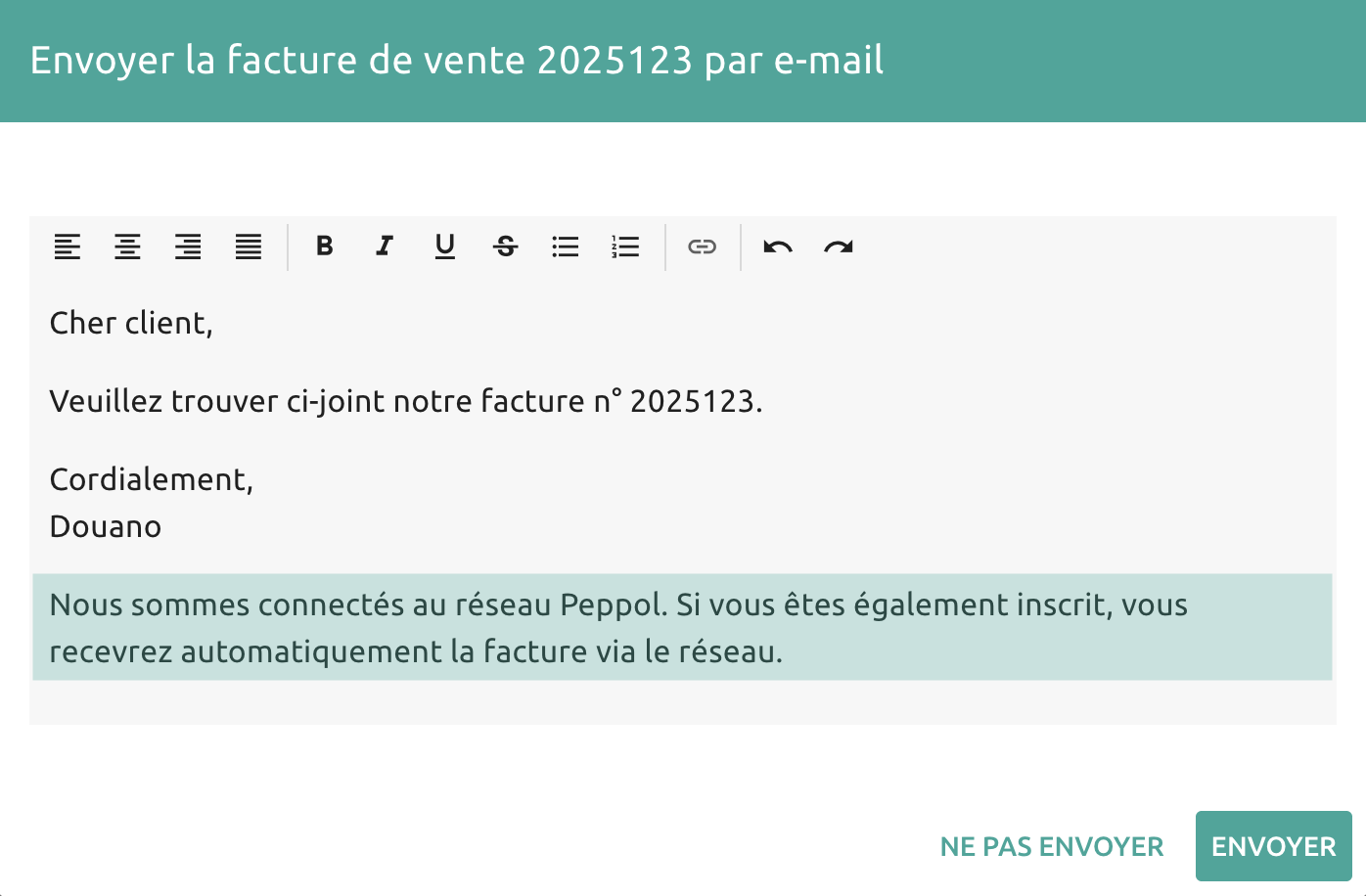 Douano platform screenshot